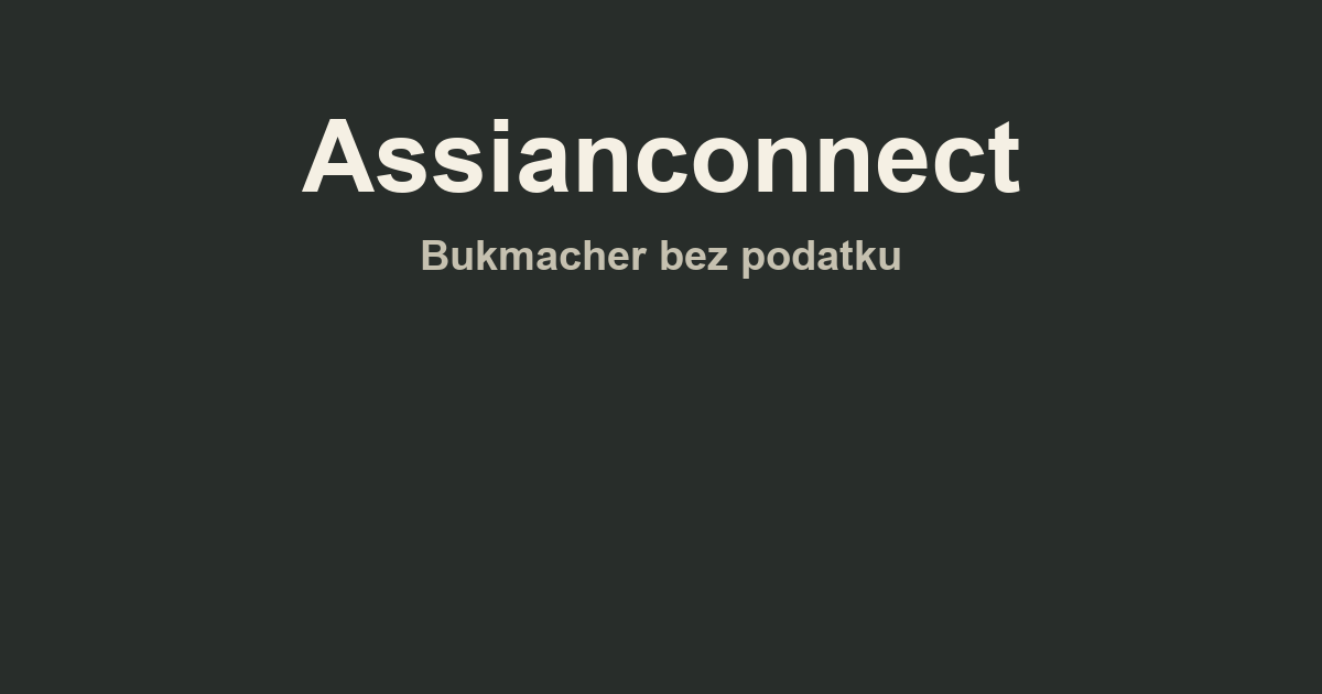 Assianconnect logo bukmachera