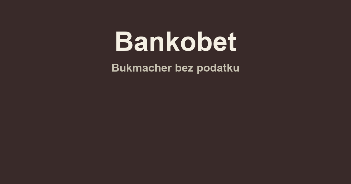 Bankobet logo bukmachera